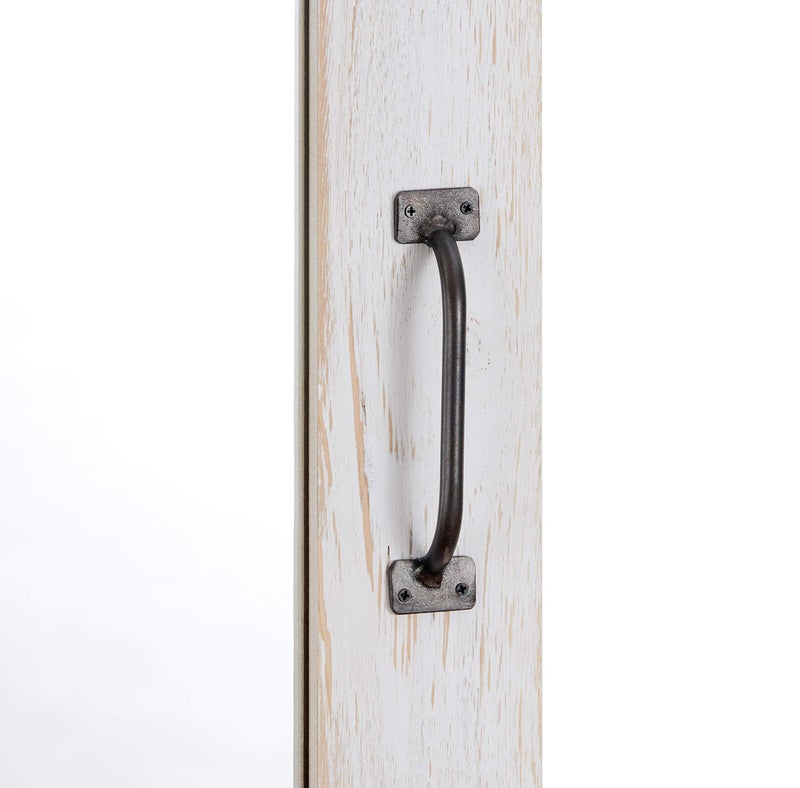 FirsTime & Co. Cottage Door Wall Mirror, 32"H x 24"W, Rustic White - Image 3